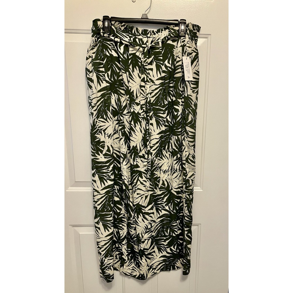 NWT Skies Are Blue Los Angeles Sz 1X Relaxed Wide Leg Boho Floral Print Pants